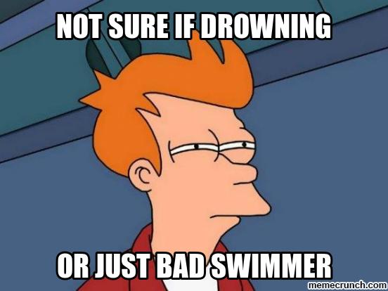 bad swimming